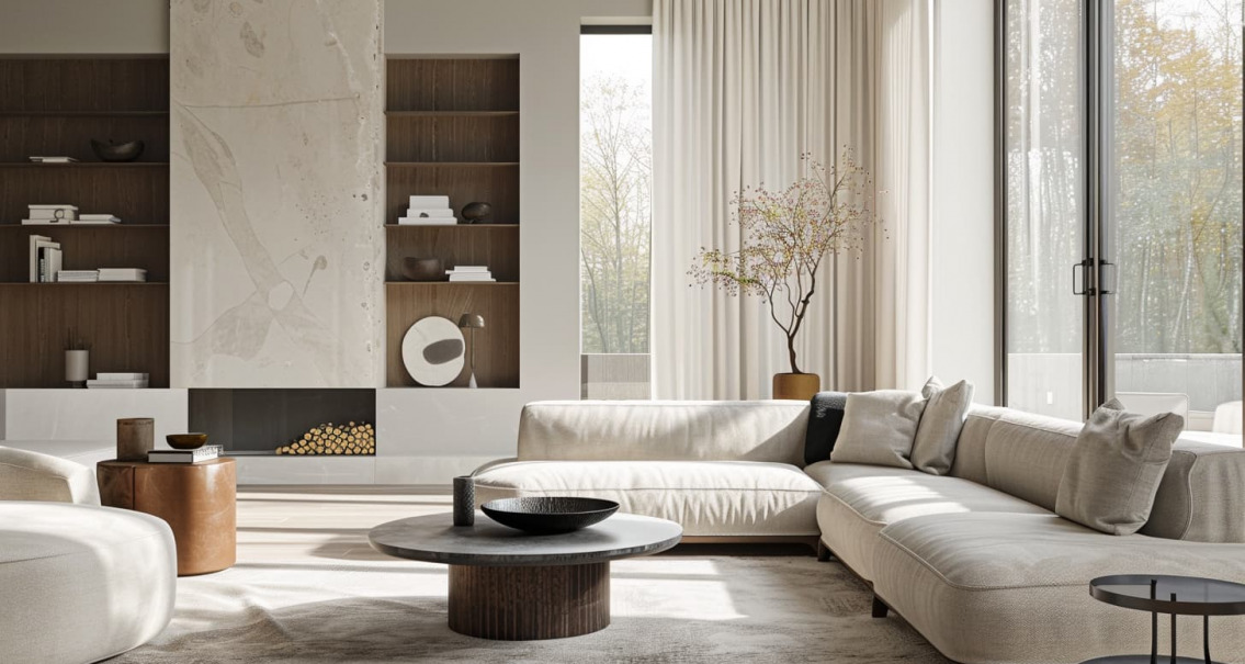 salon comedor moderno y elegante