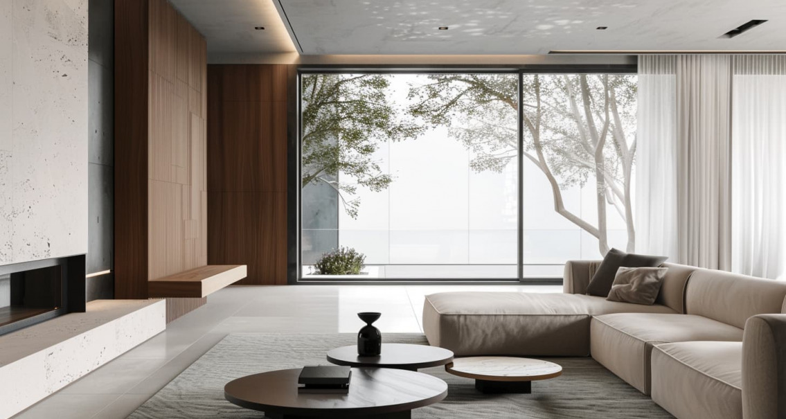 salon moderno minimalista