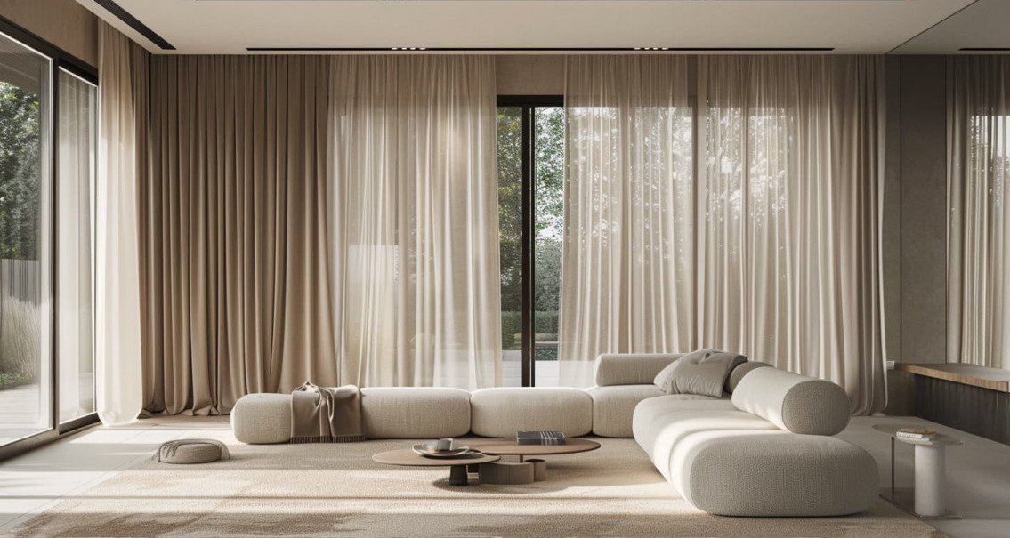 cortinas salon tendencias