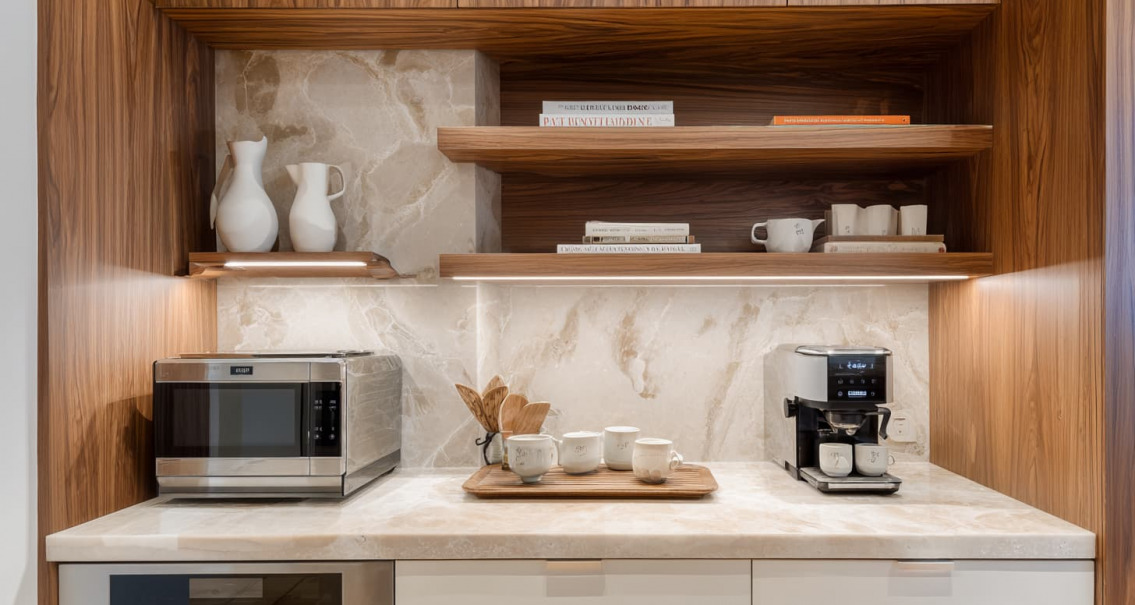 como distribuir una cocina pequeña cuadrada