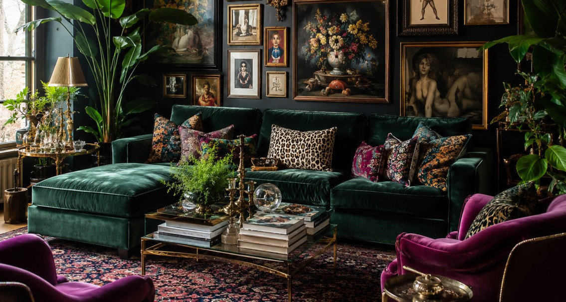 maximalismo diseño de interiores