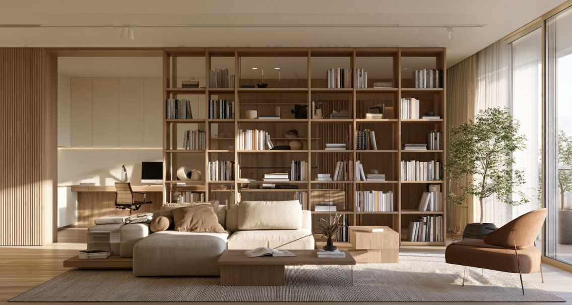 como separar cocina y salon sin pared